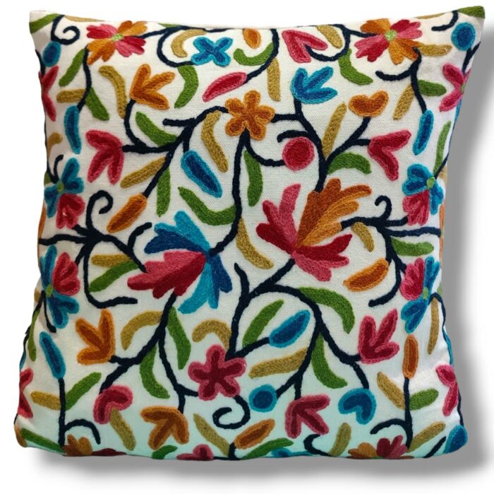 kashmiri crewel cushion covers handmade 13