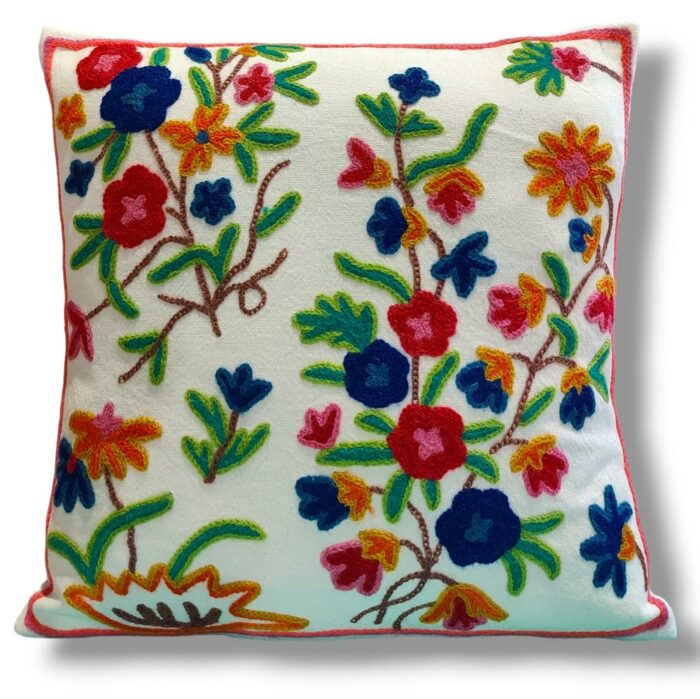 kashmiri crewel cushion covers handmade 15