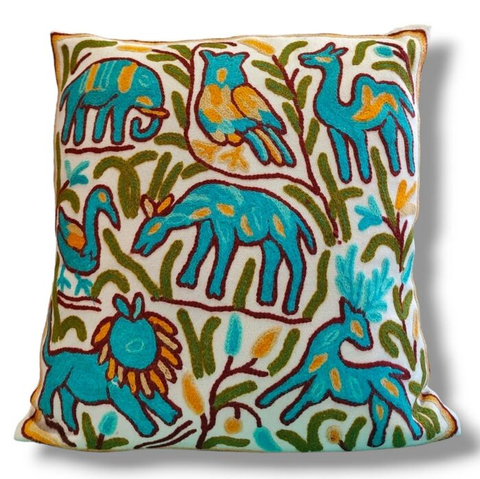 kashmiri crewel cushion covers handmade 22