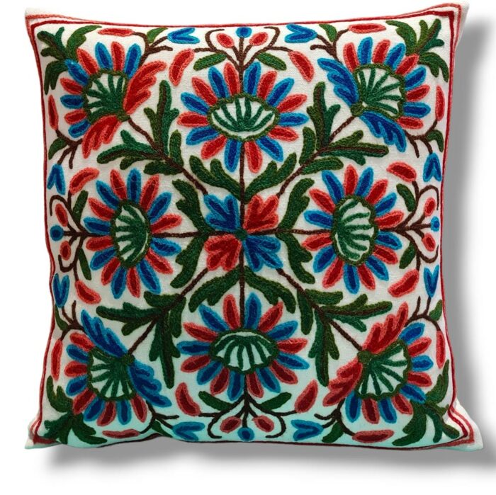 kashmiri crewel cushion covers handmade 29