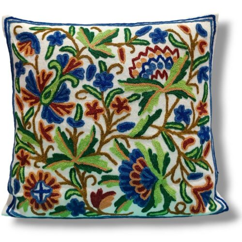 kashmiri crewel cushion covers handmade 30