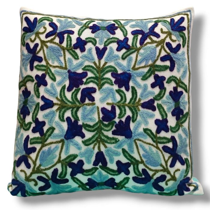 kashmiri crewel cushion covers handmade 36