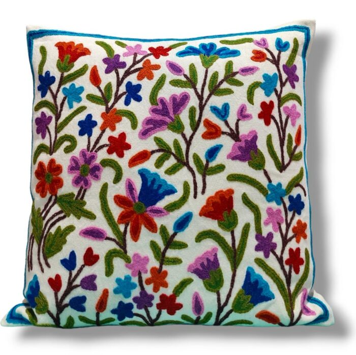 kashmiri crewel cushion covers handmade 37