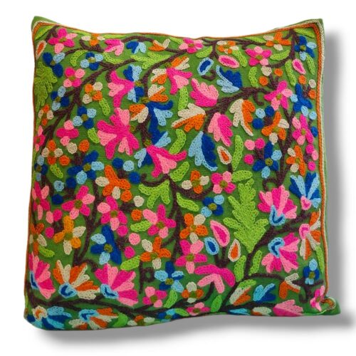 kashmiri crewel cushion covers handmade 4