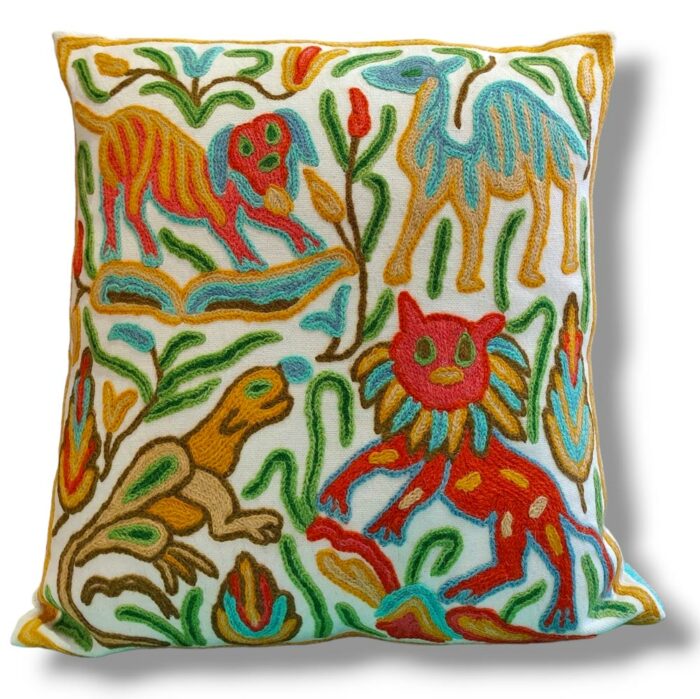 kashmiri crewel cushion covers handmade 42