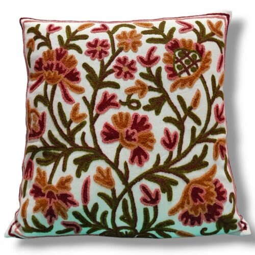 kashmiri crewel cushion covers handmade 43