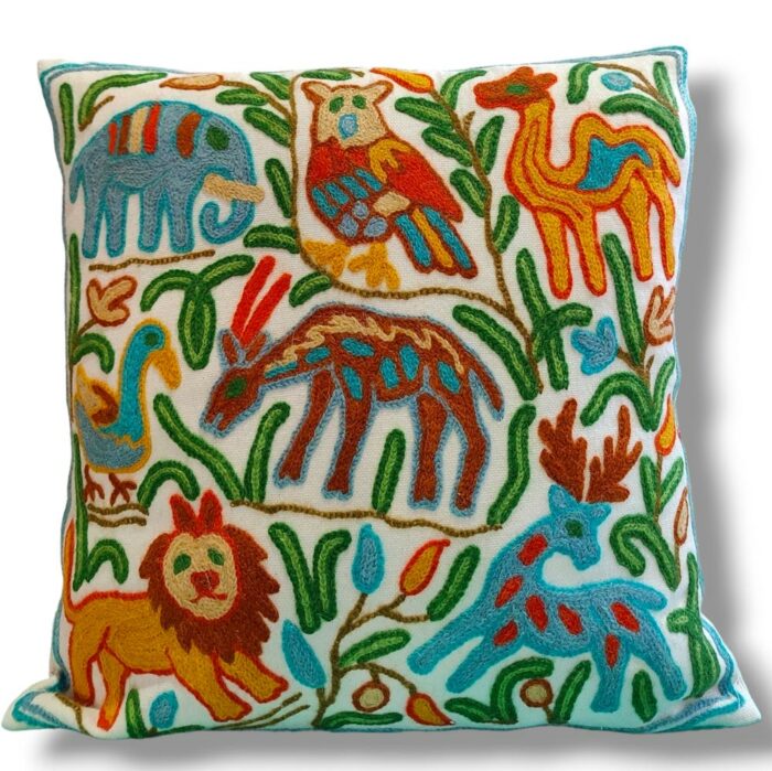 kashmiri crewel cushion covers handmade 44