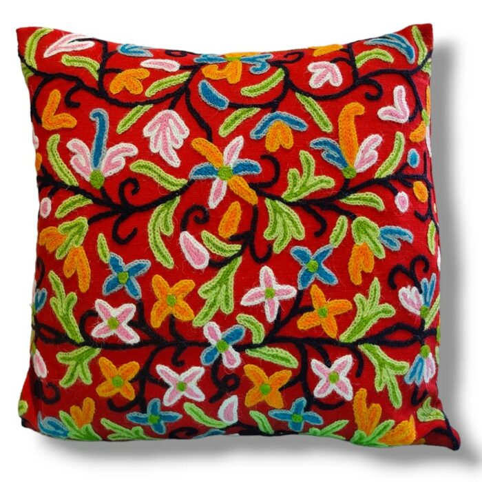 kashmiri crewel cushion covers handmade 7