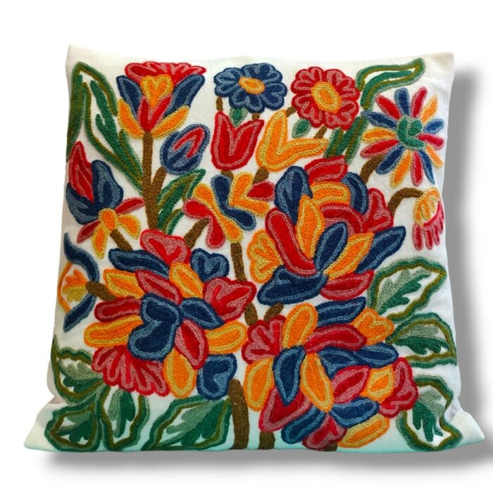kashmiri crewel cushion covers handmade 8