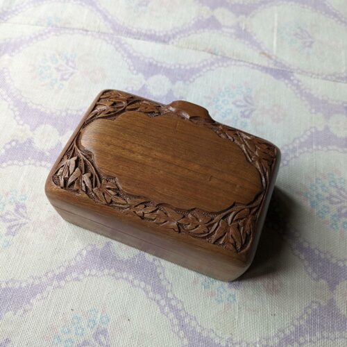 small walnut wood box