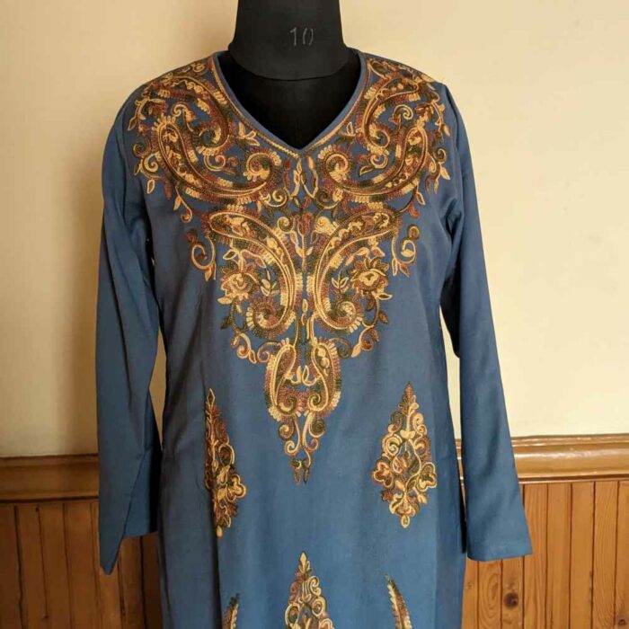 Kashmiri embroidery winter dress 20240213 05
