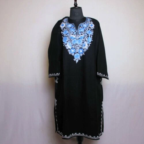 Buy Kashmiri Velvet Phiran With Tilla Embroidery, Kashmiri Dress, Kashmiri  Embroidery, Indian Ethnic Wear, Women Kurta, Embroidered Velvet Wear Online  in India - Etsy