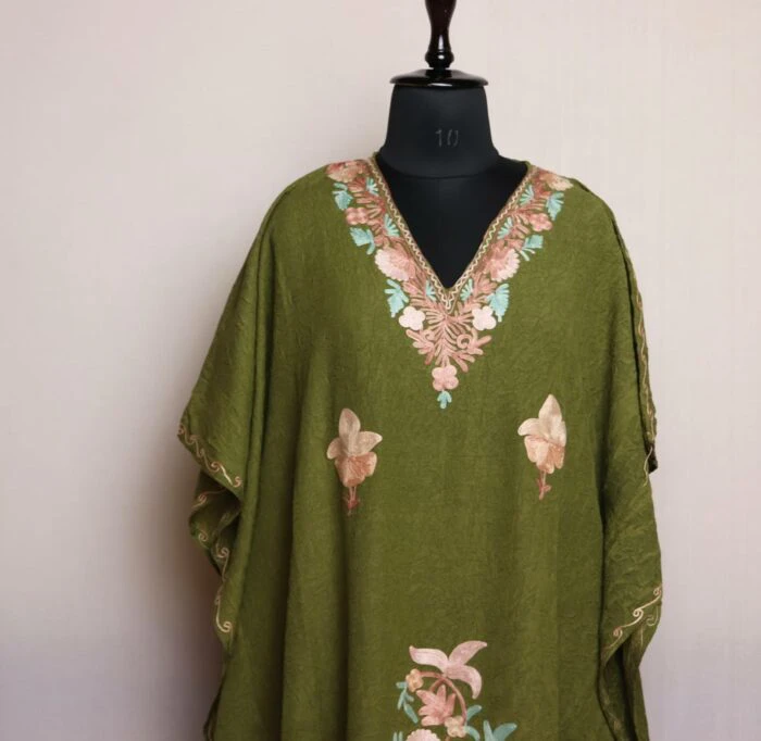 Ansari Kaftan in Ocean Green