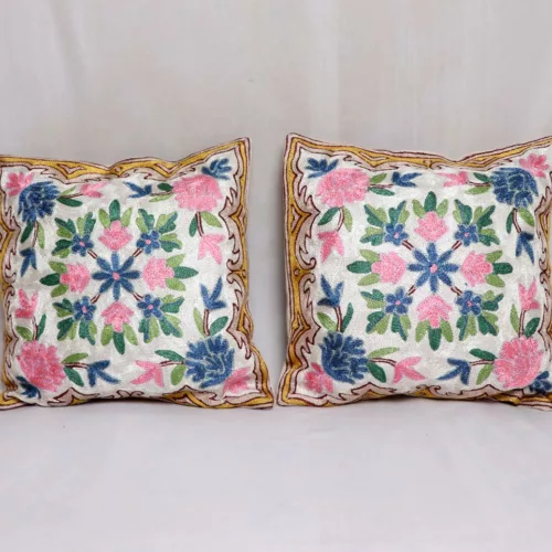 floral kashmiri cushion cases