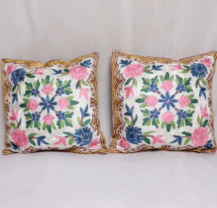 floral kashmiri cushion cases jpg