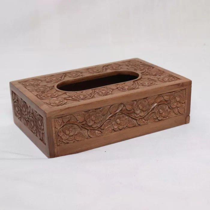 kashmiri walnut wood tissue box 1 jpg