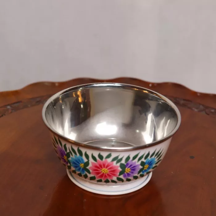 hand painter steel bowl enamelware kashmir 5 jpg