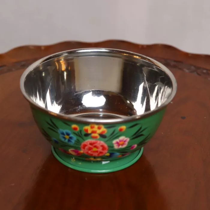 hand painter steel bowl enamelware kashmir 9 jpg