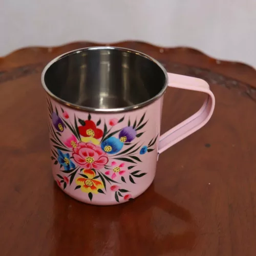 pink painted mug 1