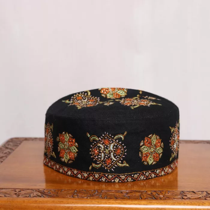 Women Woolen Kashmiri Suits Semi Pashmina Hand Sozni Embroidery  - OffWhite