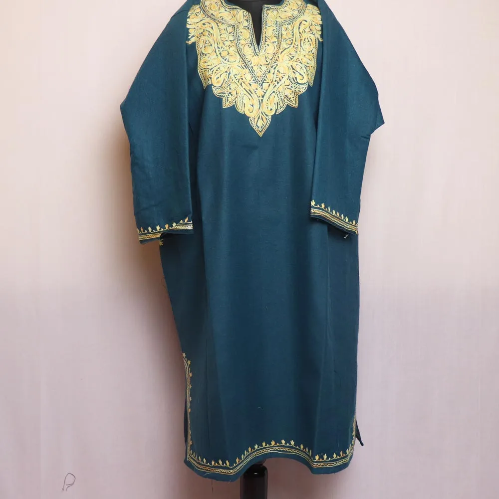 navy blue dress for baby girl Travelers mandatory Snow pose with traditional dress of Kashmir 