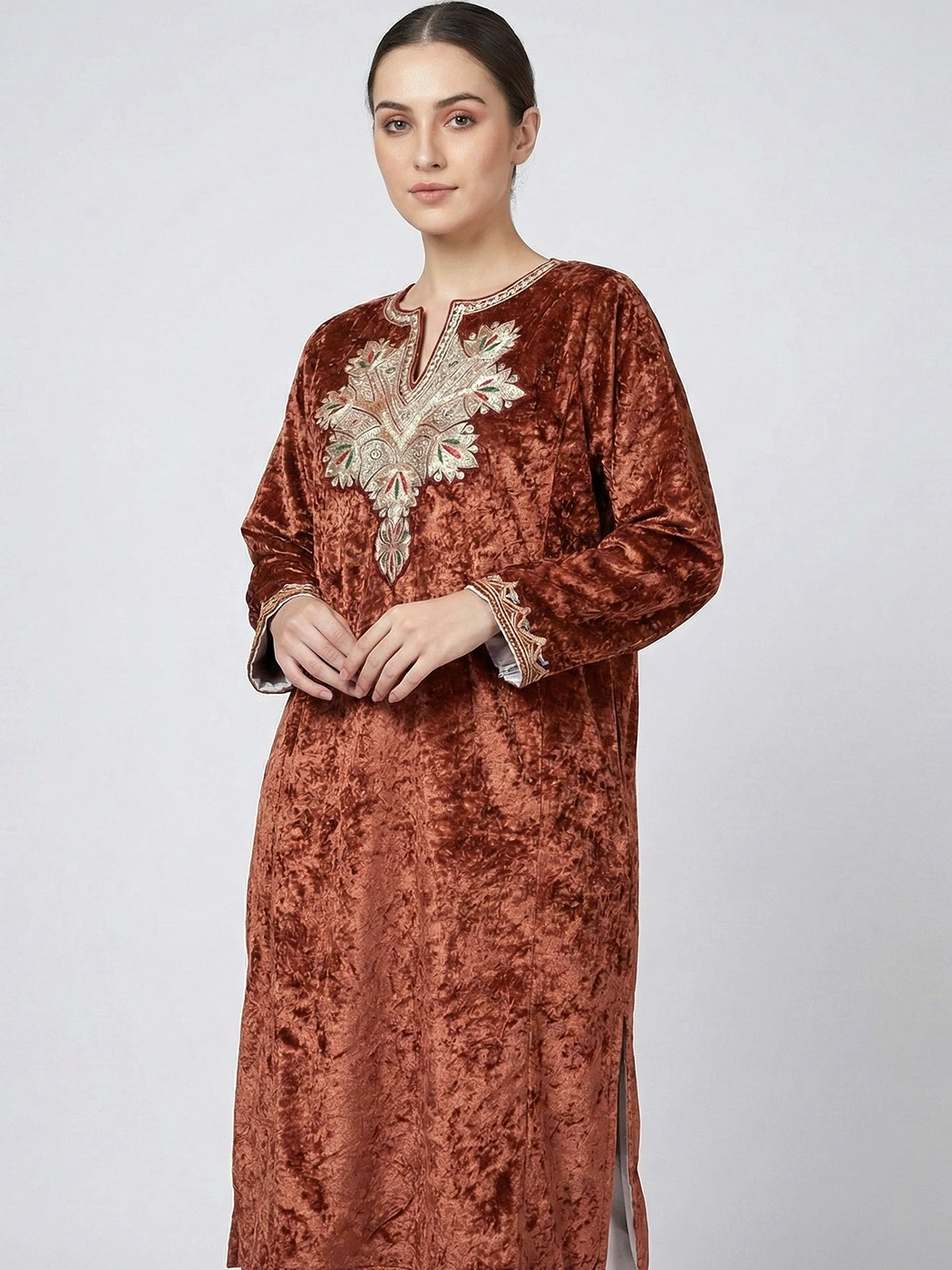 chocolate brown velvet dress Everlane Classic Shirt, Corduroy, Cocoa, Size XS, Cotton main image 0